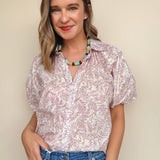 Anise Bubble Sleeve Top - Elle Maxine
