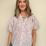 Anise Bubble Sleeve Top - Elle Maxine