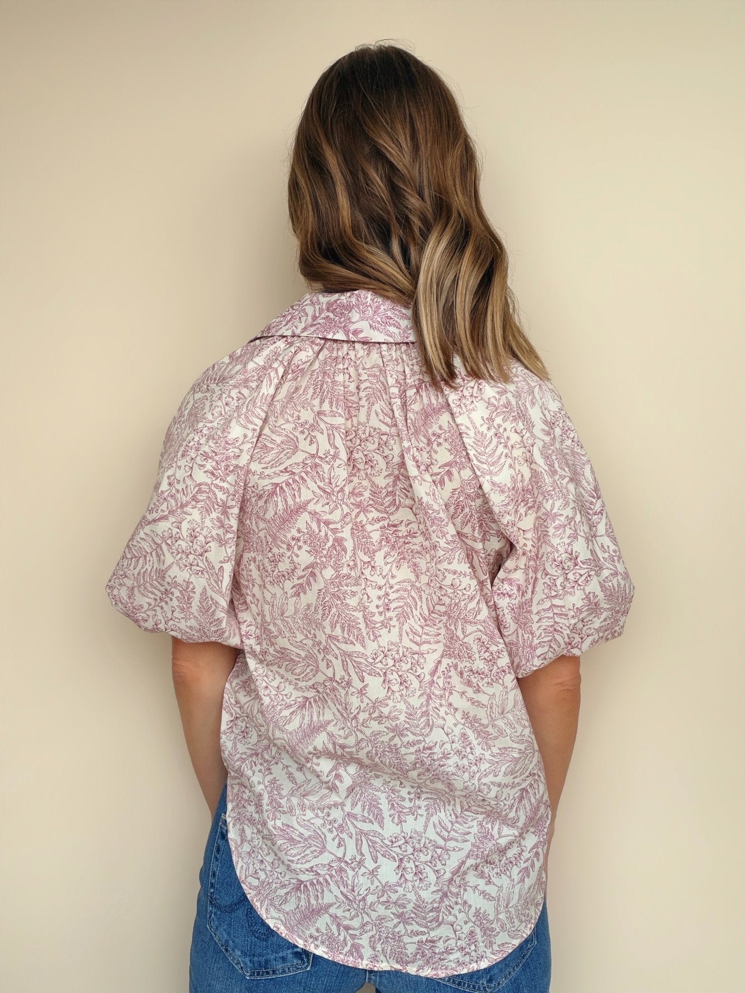 Anise Bubble Sleeve Top - Elle Maxine