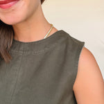 Anna Denim Shell Top - Elle Maxine