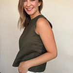 Anna Denim Shell Top - Elle Maxine