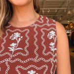 Annie Fringe Embroidered Dress - Elle Maxine