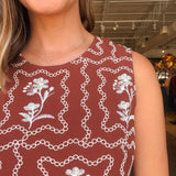 Annie Fringe Embroidered Dress - Elle Maxine