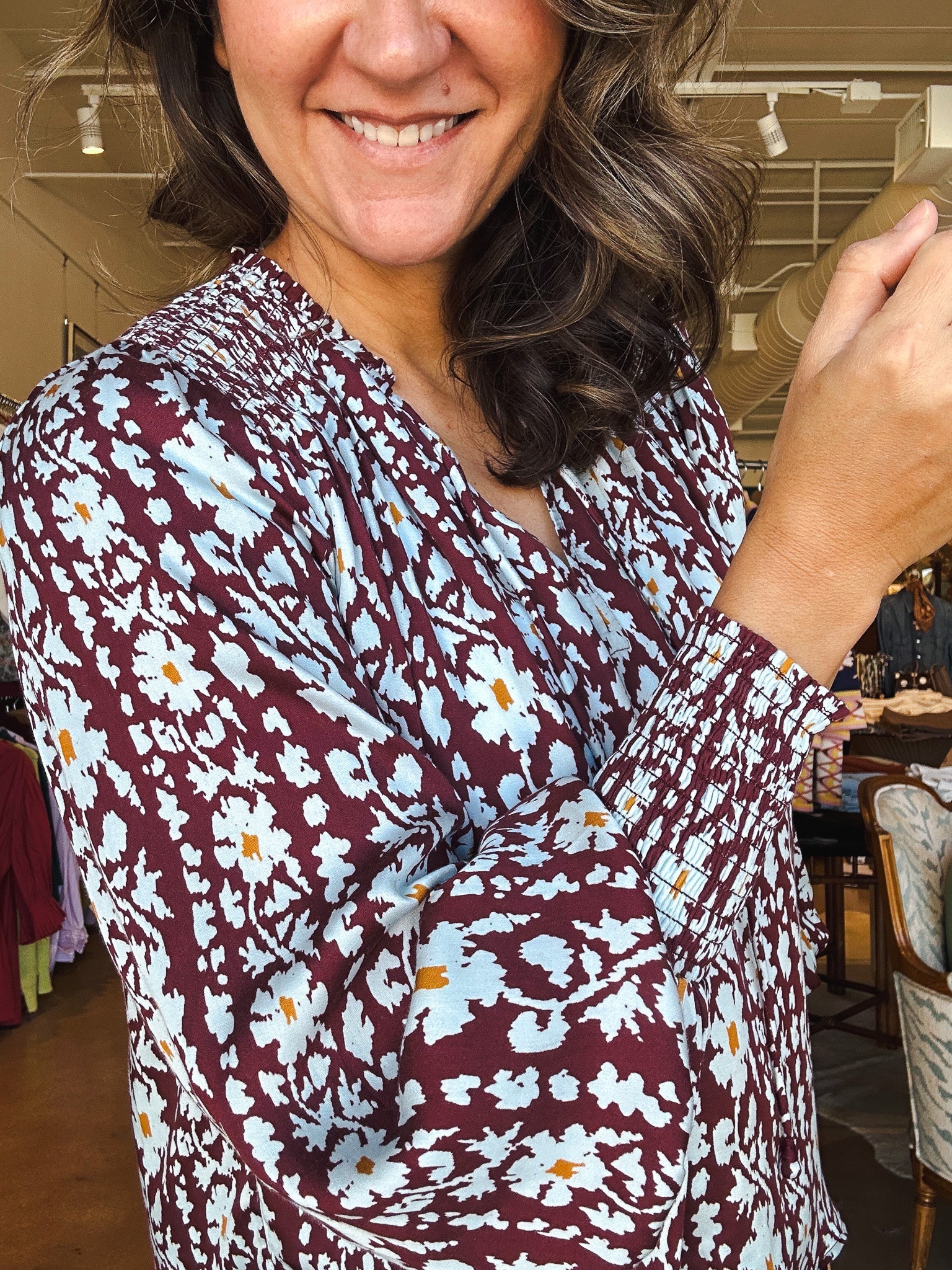 Anouk Blouse - Esme Garnet - Elle Maxine