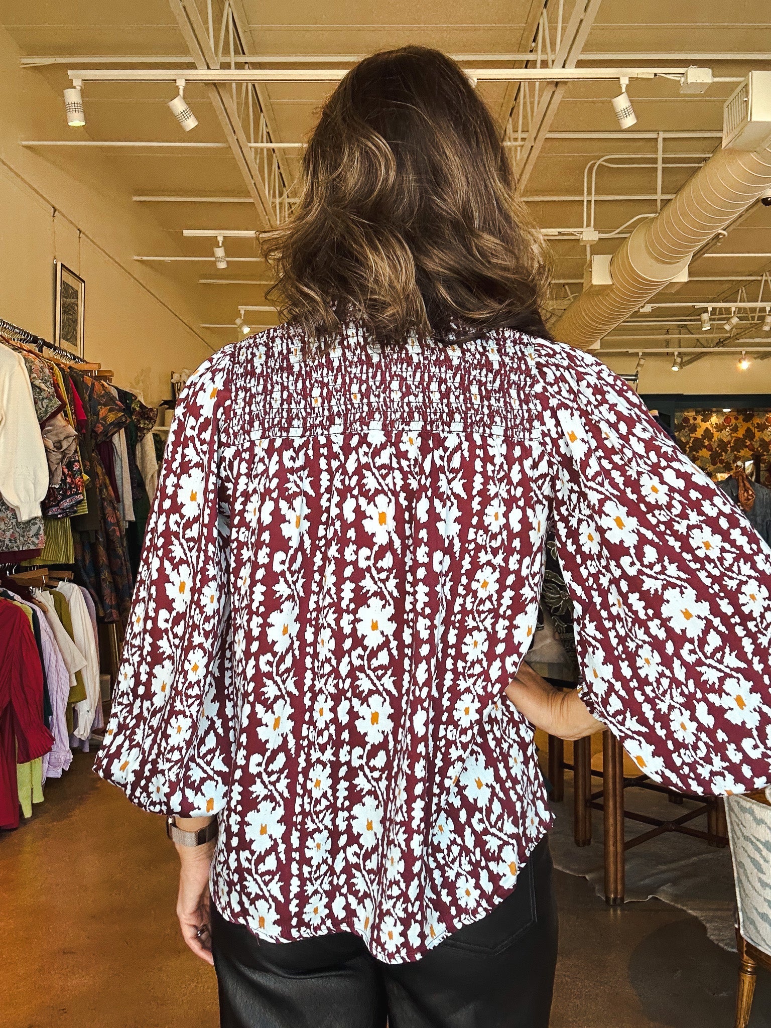 Anouk Blouse - Esme Garnet - Elle Maxine