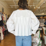 Aragon Pleated Back Blouse - Elle Maxine