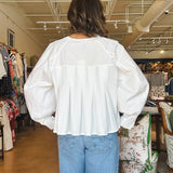 Aragon Pleated Back Blouse - Elle Maxine