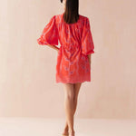 Aria Mini Dress - Papaya - Elle Maxine