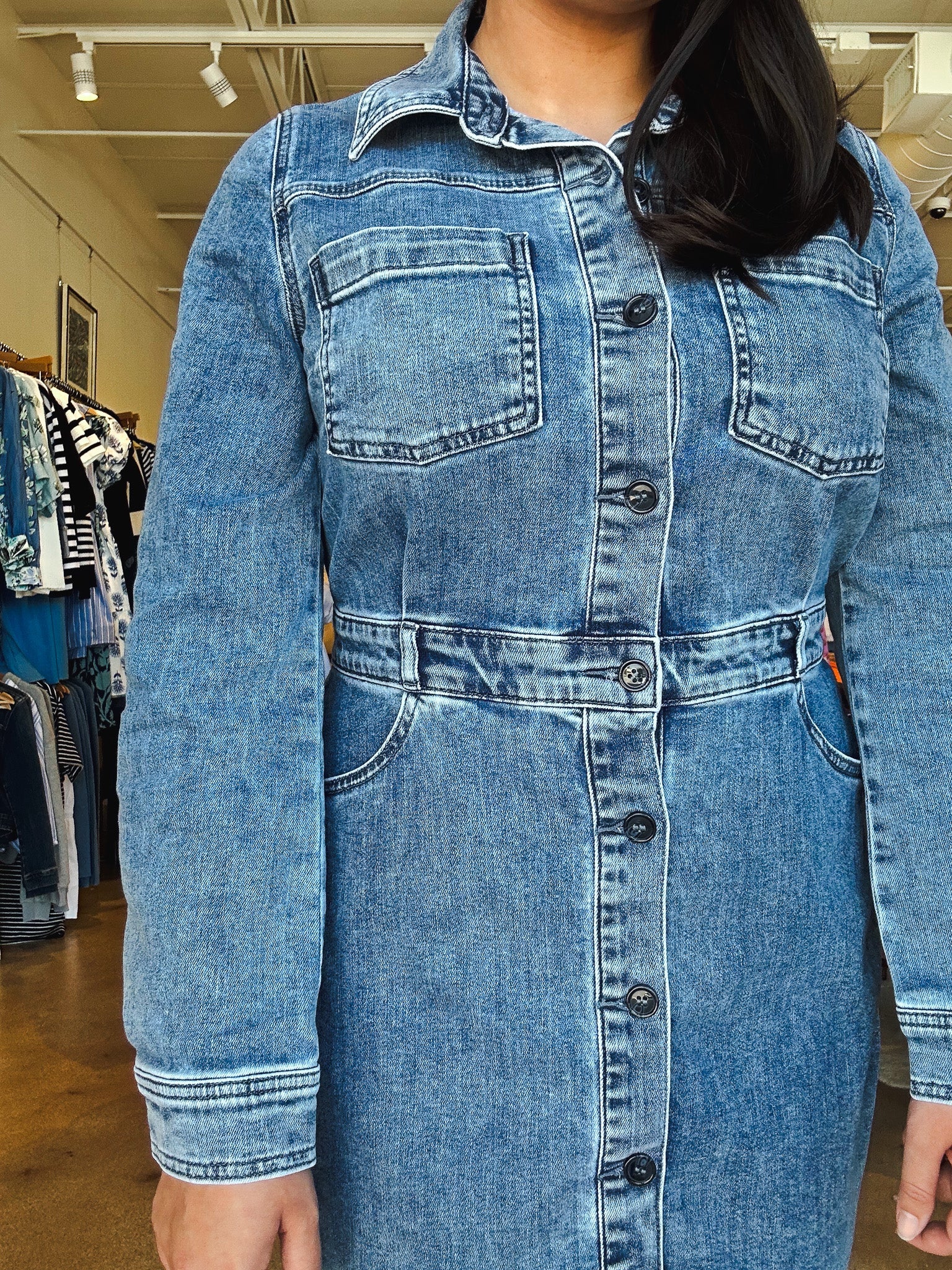 Arlington Denim Dress - Elle Maxine
