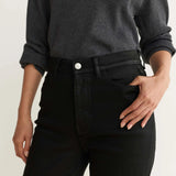 ASE Coated Straight Leg - Noir - Elle Maxine