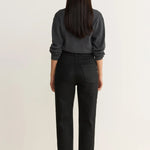 ASE Coated Straight Leg - Noir - Elle Maxine