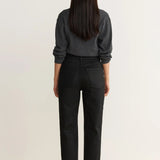 ASE Coated Straight Leg - Noir - Elle Maxine