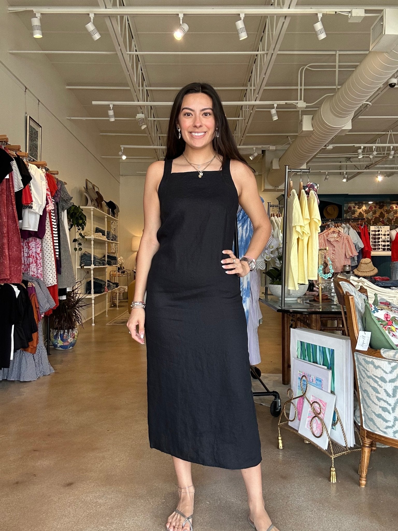 Ashanti Maxi Dress - Black - Elle Maxine