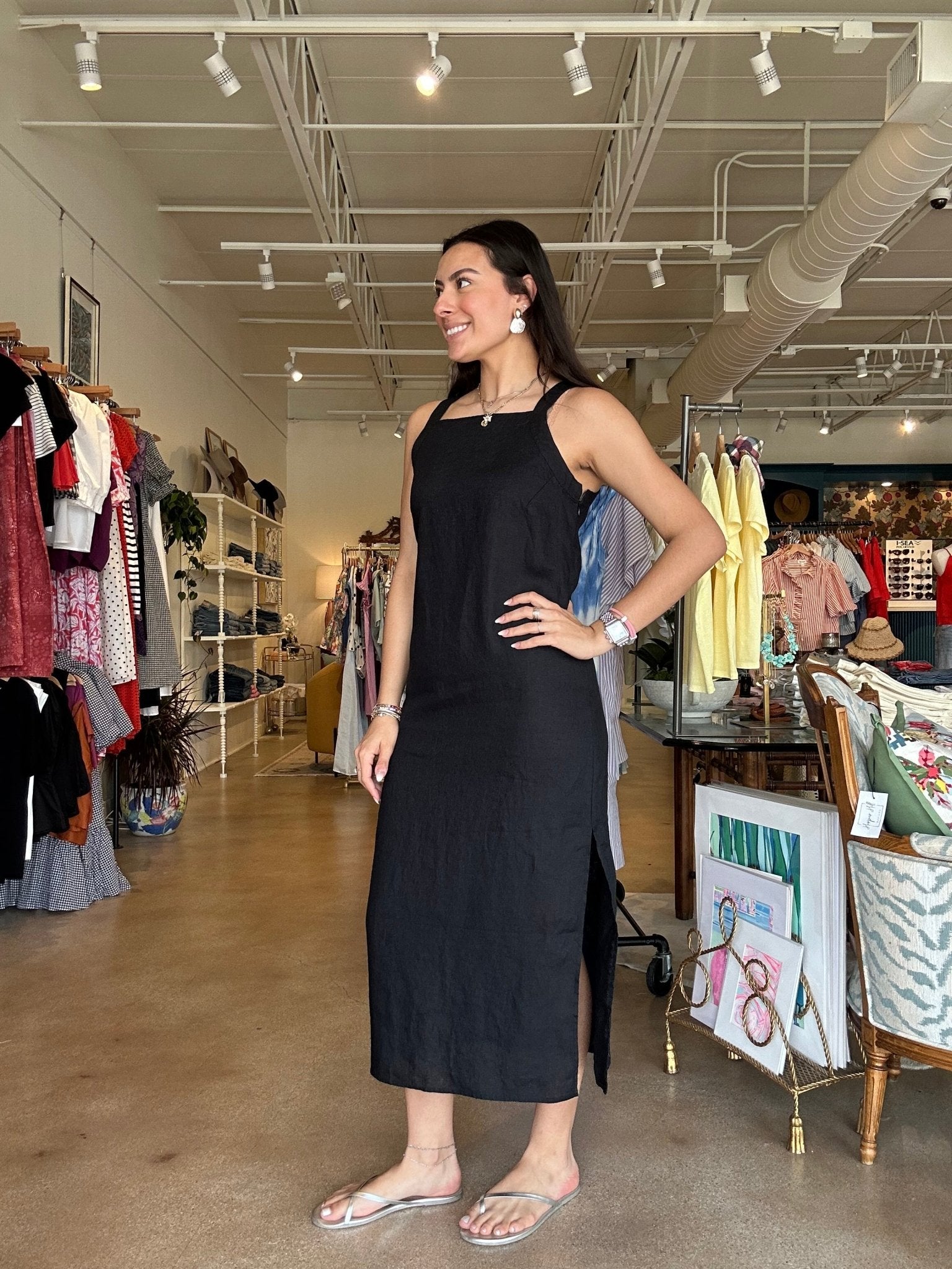 Ashanti Maxi Dress - Black - Elle Maxine