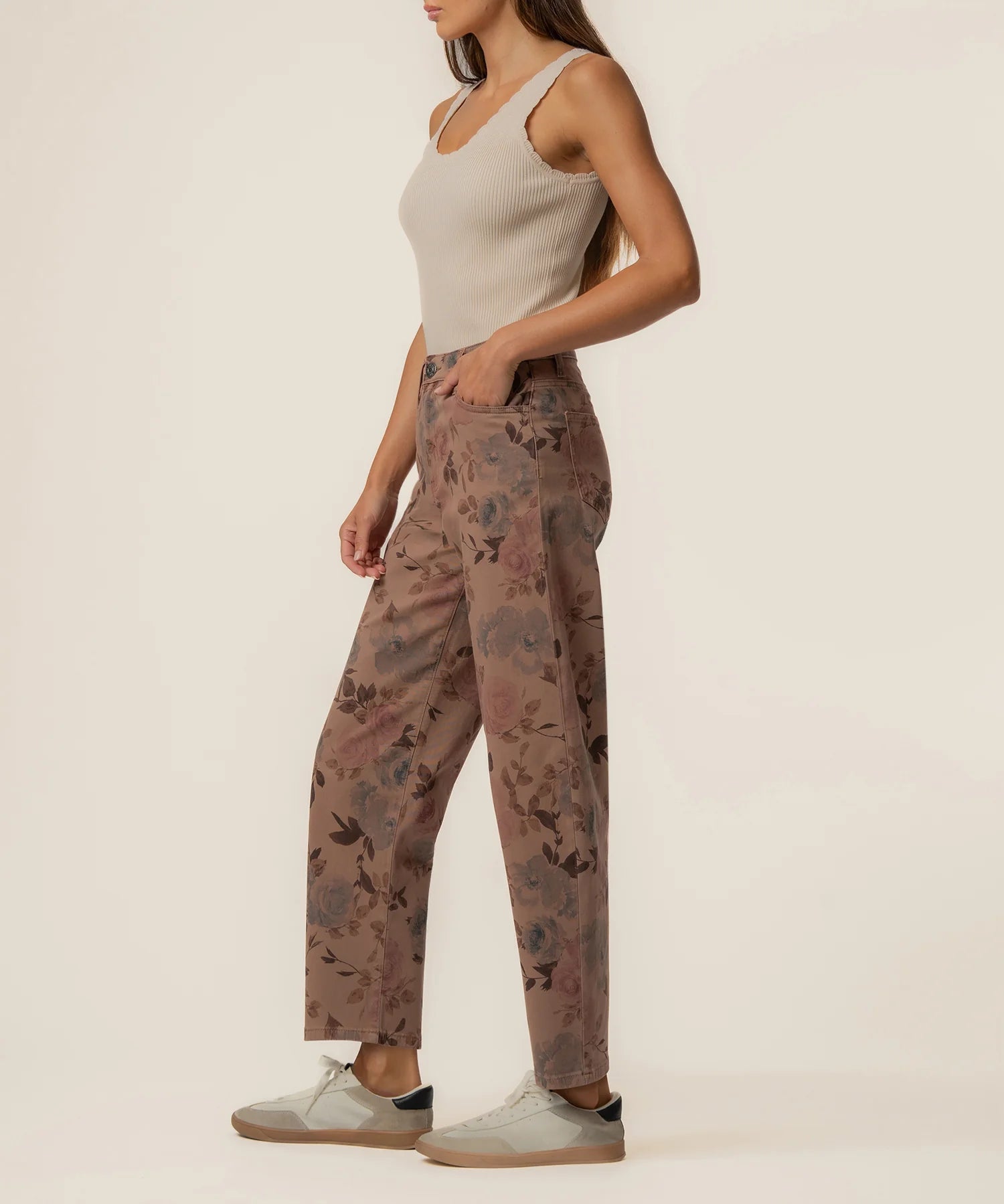 Ashton Twill High Rise Relaxed Leg - Elle Maxine