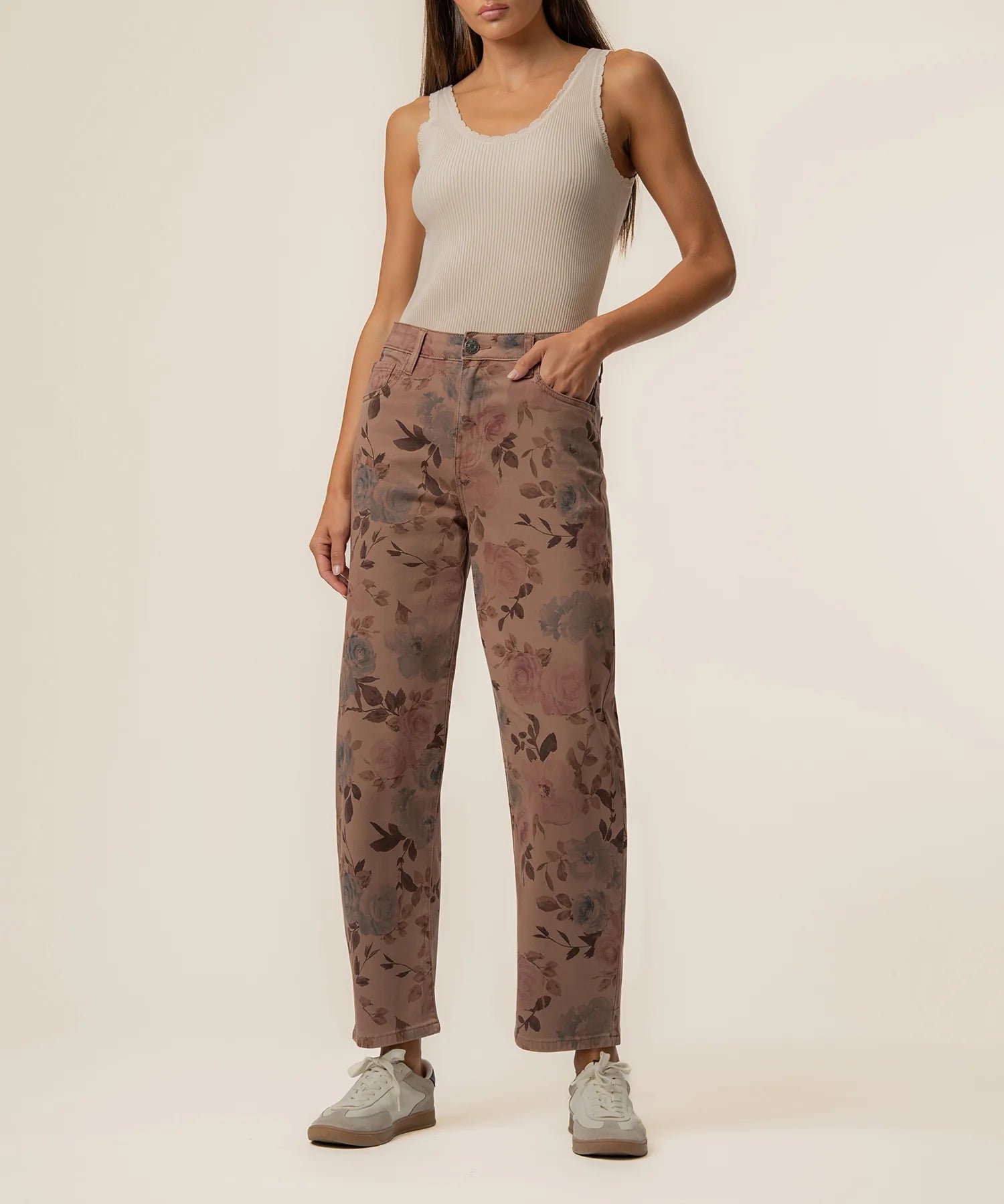 Ashton Twill High Rise Relaxed Leg - Elle Maxine