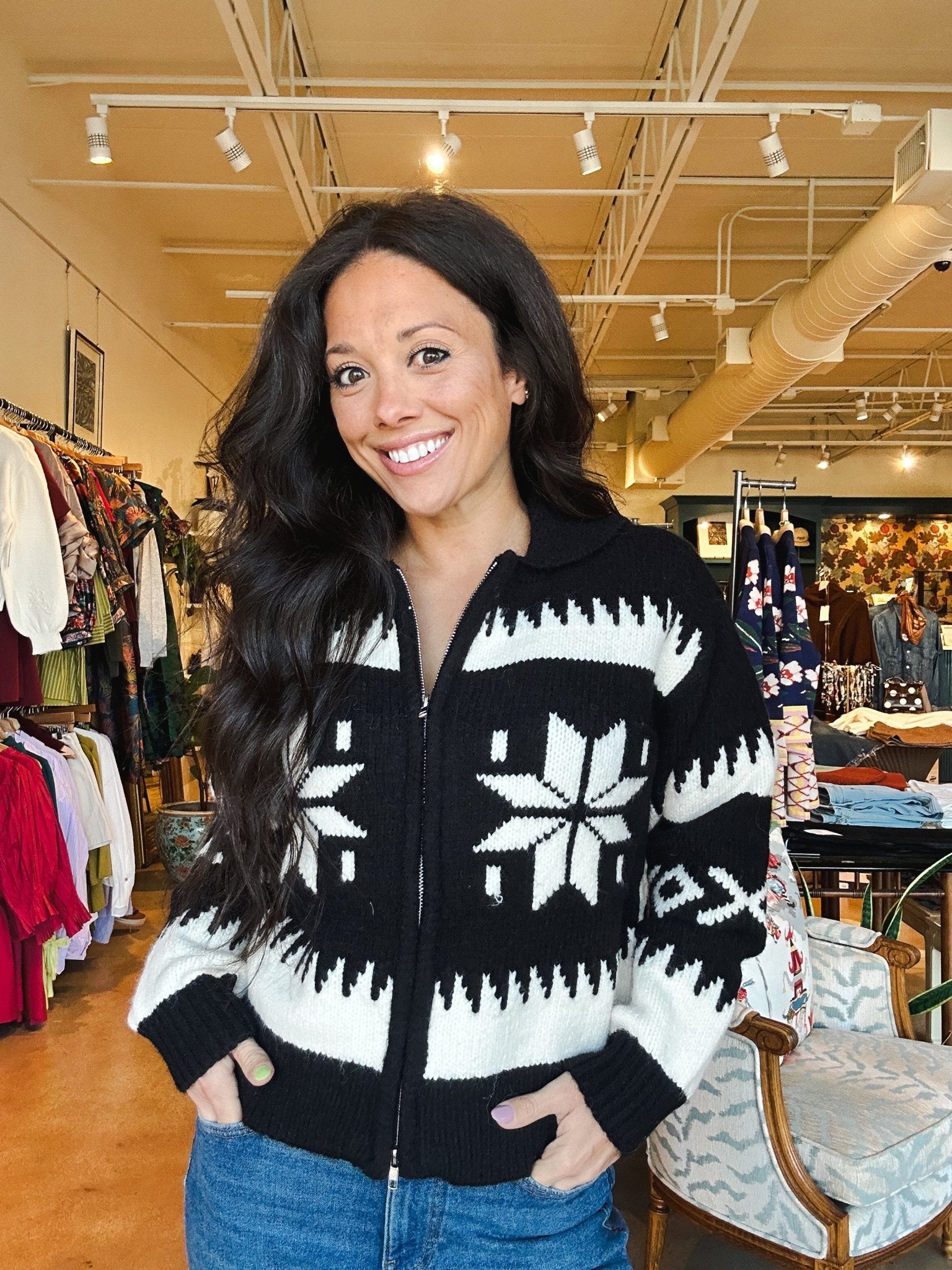 Audovera Zip Cardigan - Elle Maxine