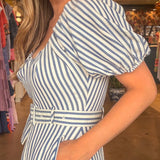 Audrey Puff Sleeve Midi Dress - Elle Maxine