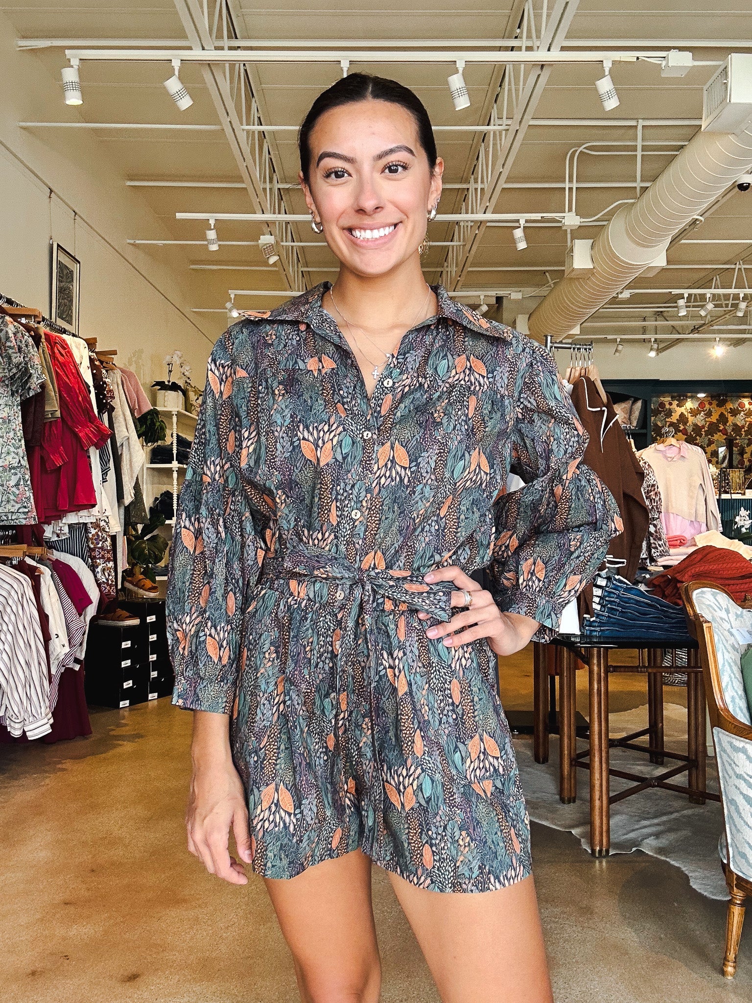 Autumn Canopy Romper - Elle Maxine