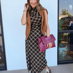 Autumn Edit Cowl Neck Dress - Elle Maxine