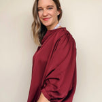 Autumn Satin Blouse - Elle Maxine