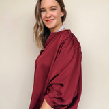 Autumn Satin Blouse - Elle Maxine