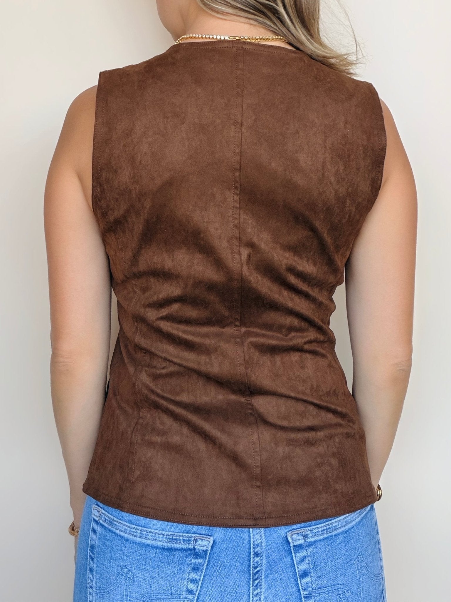 Autumn Suede Vest - Elle Maxine