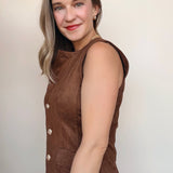 Autumn Suede Vest - Elle Maxine