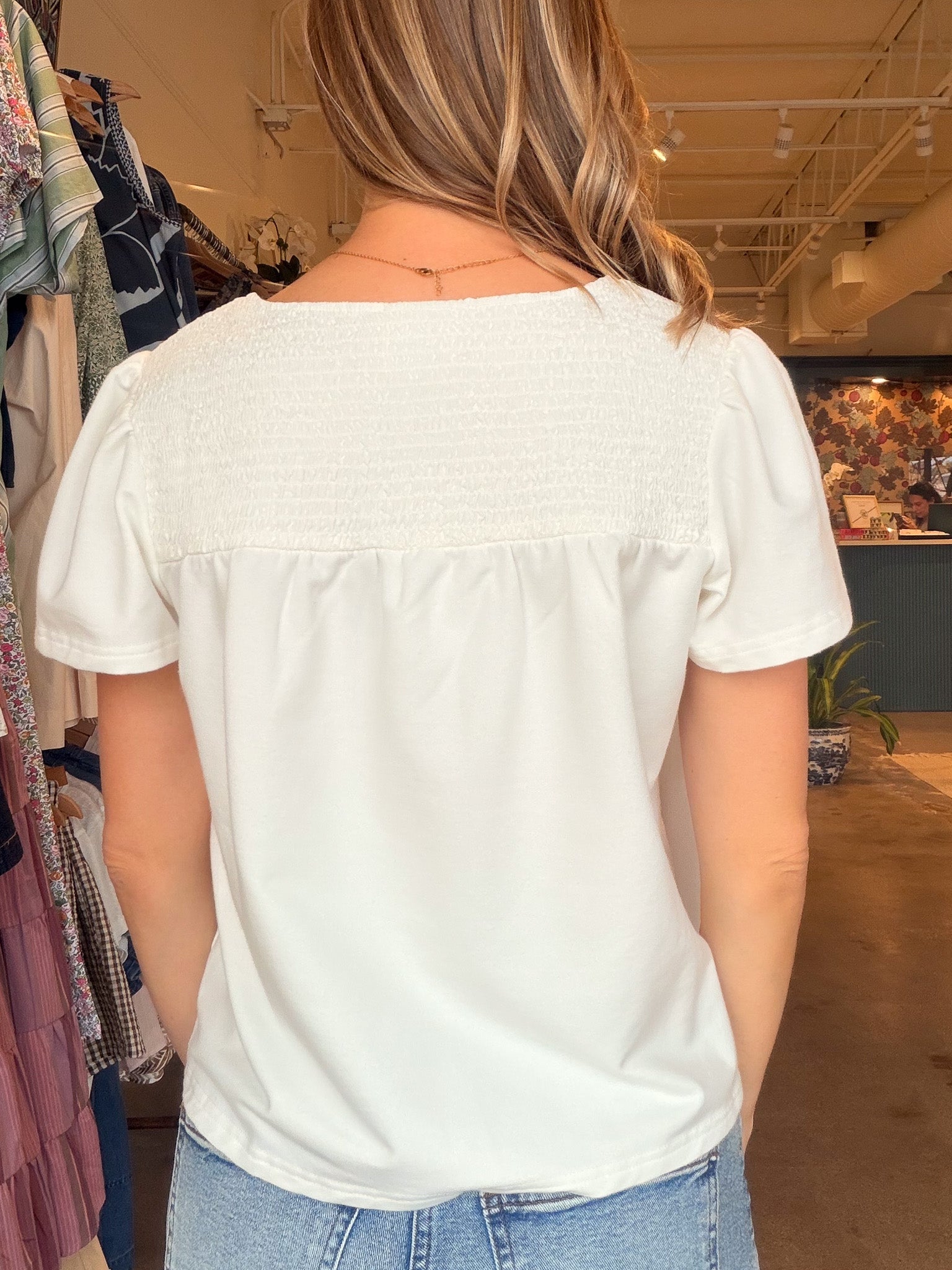 Aven Top - Coconut Milk - Elle Maxine