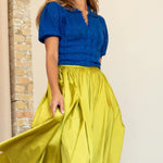 Ayla Skirt - Chartreuse - Elle Maxine