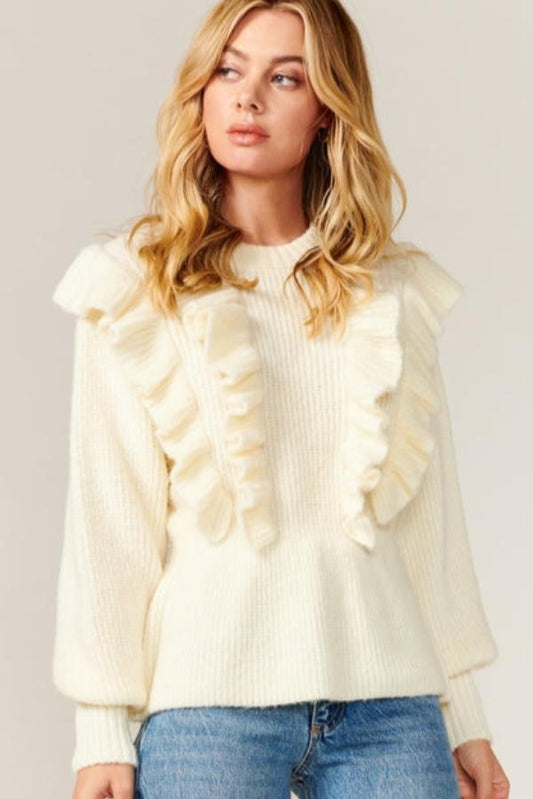 Diana Ruffle Sweater