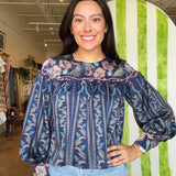 Baily Scallop Piping Top - Elle Maxine
