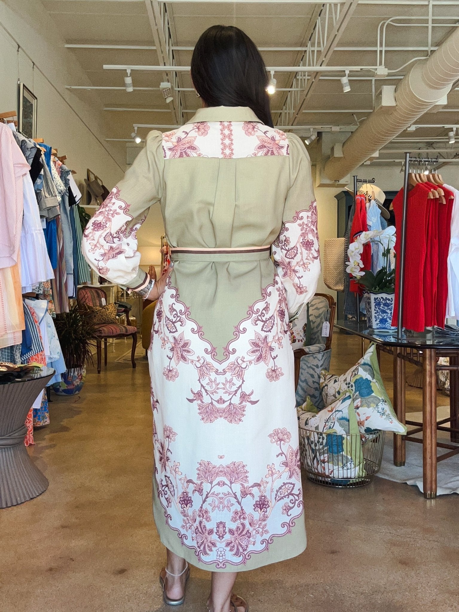 Balboa Printed Floral Shirtdress - Elle Maxine