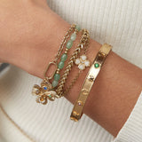 Lucky Four Leaf Clover Bracelet | Alex and Ani