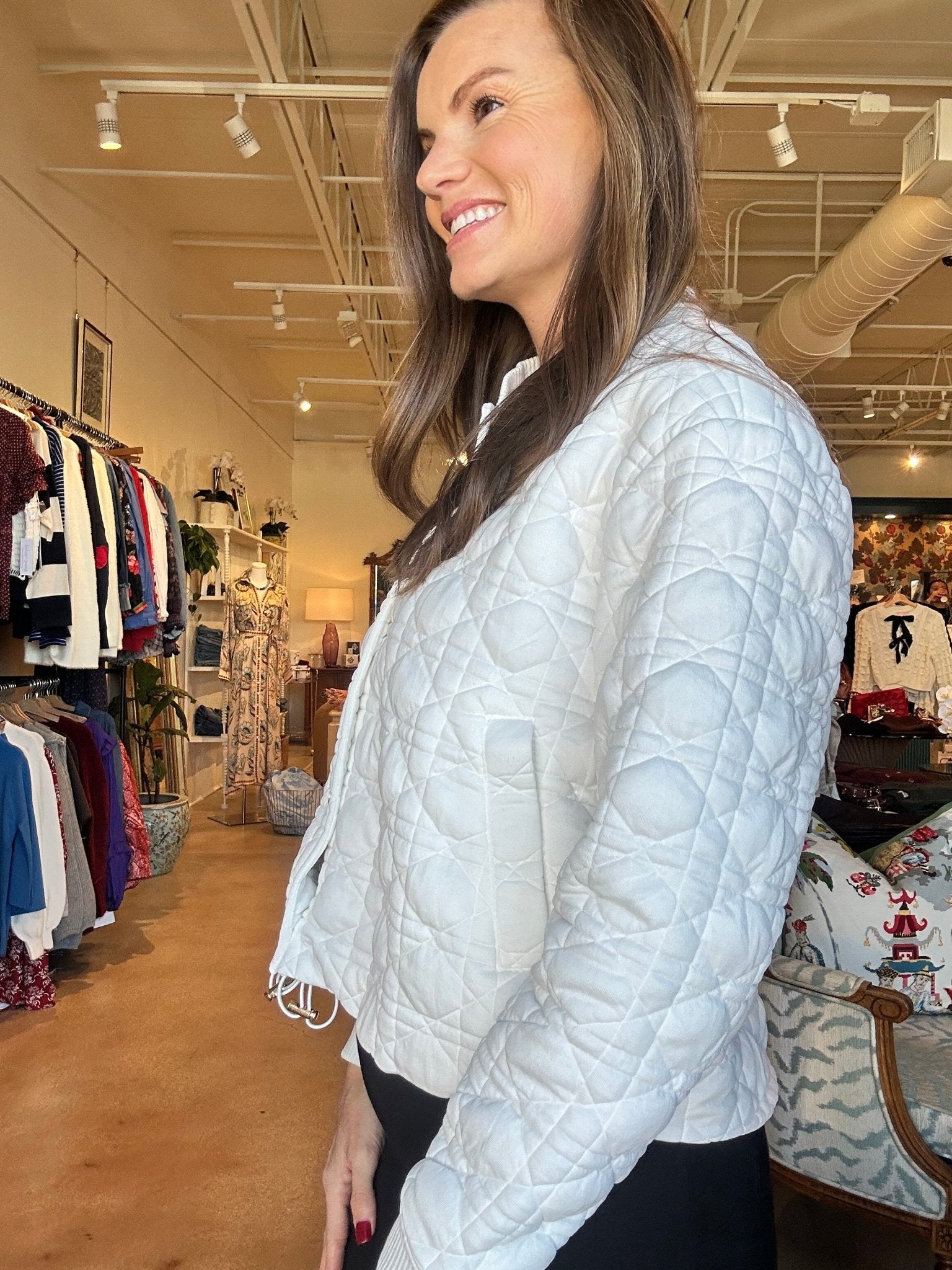 Beachwalk Quilted Bomber - Elle Maxine