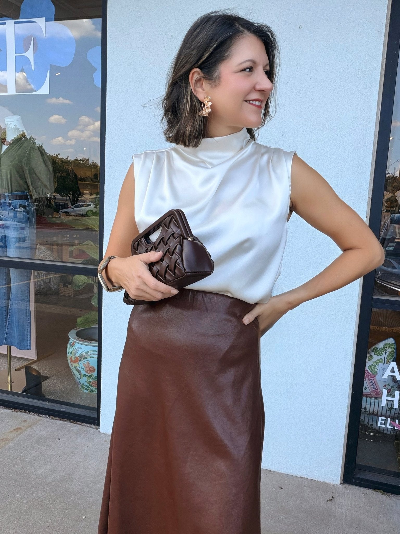 Beckette Cowl Neck Top - Elle Maxine