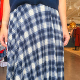 Beckette Pleated Midi Skirt - Elle Maxine