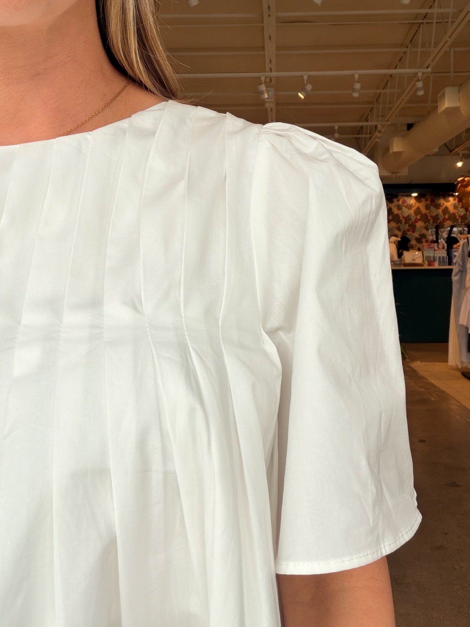 Bella Pleated Top - Elle Maxine