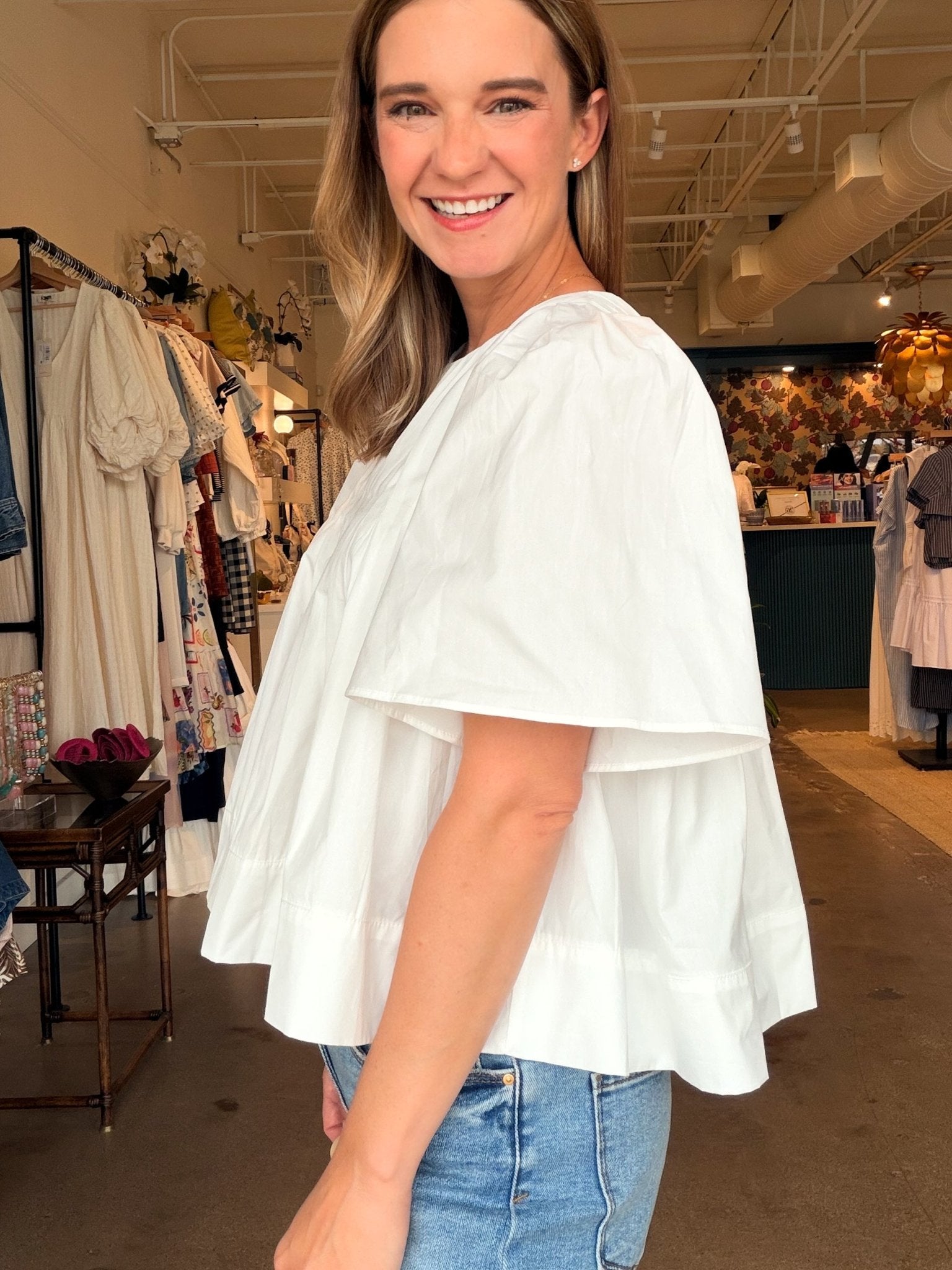 Bella Pleated Top - Elle Maxine