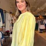 Bella Voile Blouse - Lemon - Elle Maxine