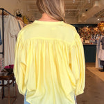 Bella Voile Blouse - Lemon - Elle Maxine