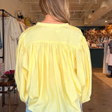 Bella Voile Blouse - Lemon - Elle Maxine