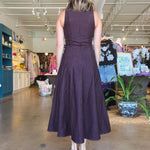 Berry Denim Maxi Dress - Elle Maxine