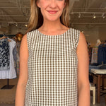 Better Days Gingham Shell - Elle Maxine