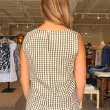 Better Days Gingham Shell - Elle Maxine