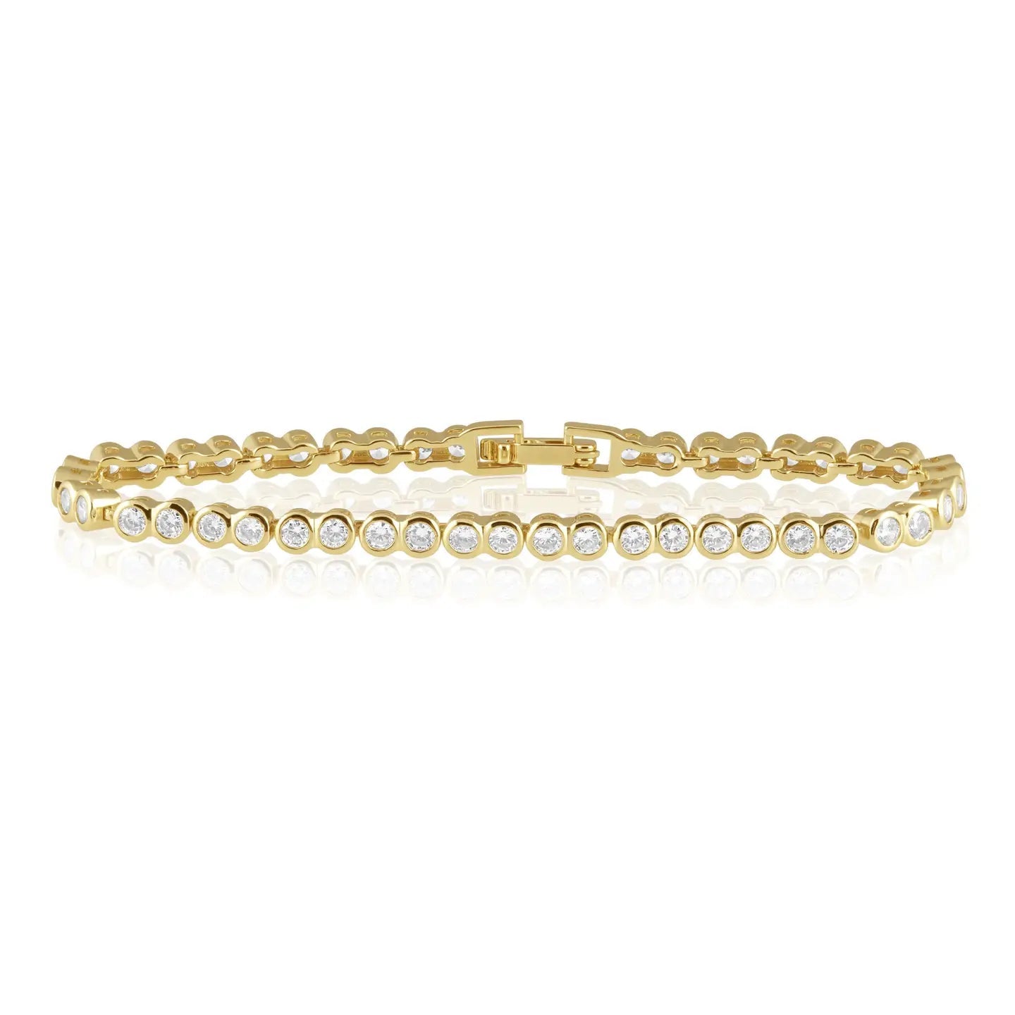 Bezel Bracelet - Clear - Elle Maxine
