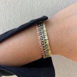 Bezel Bracelet - Pink - Elle Maxine