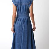 Blair Denim Midi Dress - Elle Maxine