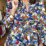 Blue Meadow Flounce Dress - Elle Maxine