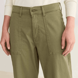 BNA Soft Curve Barrel Twill Pant - Laurel Green - Elle Maxine